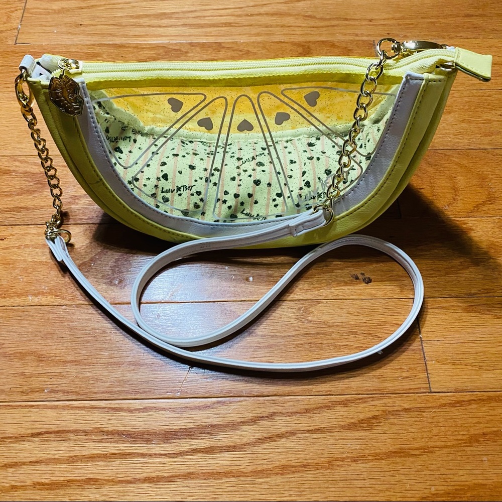 Betsy Johnson Lemon Slice Crossbody Purse PUA
